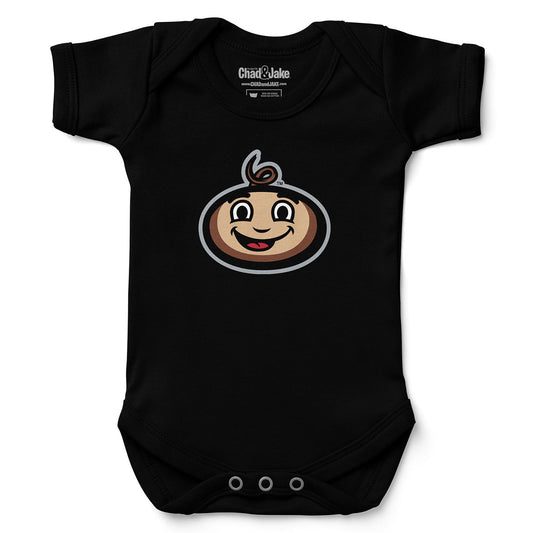 Newborn & Infant Chad & Jake Black Ohio State Buckeyes Baby Brutus Bodysuit