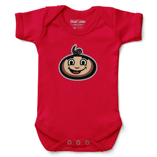 Newborn & Infant Chad & Jake Scarlet Ohio State Buckeyes Baby Brutus Bodysuit