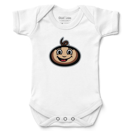 Newborn & Infant Chad & Jake White Ohio State Buckeyes Baby Brutus Bodysuit