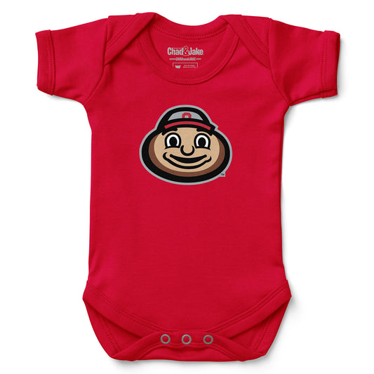 Newborn & Infant Chad & Jake Scarlet Ohio State Buckeyes Brutus Bodysuit