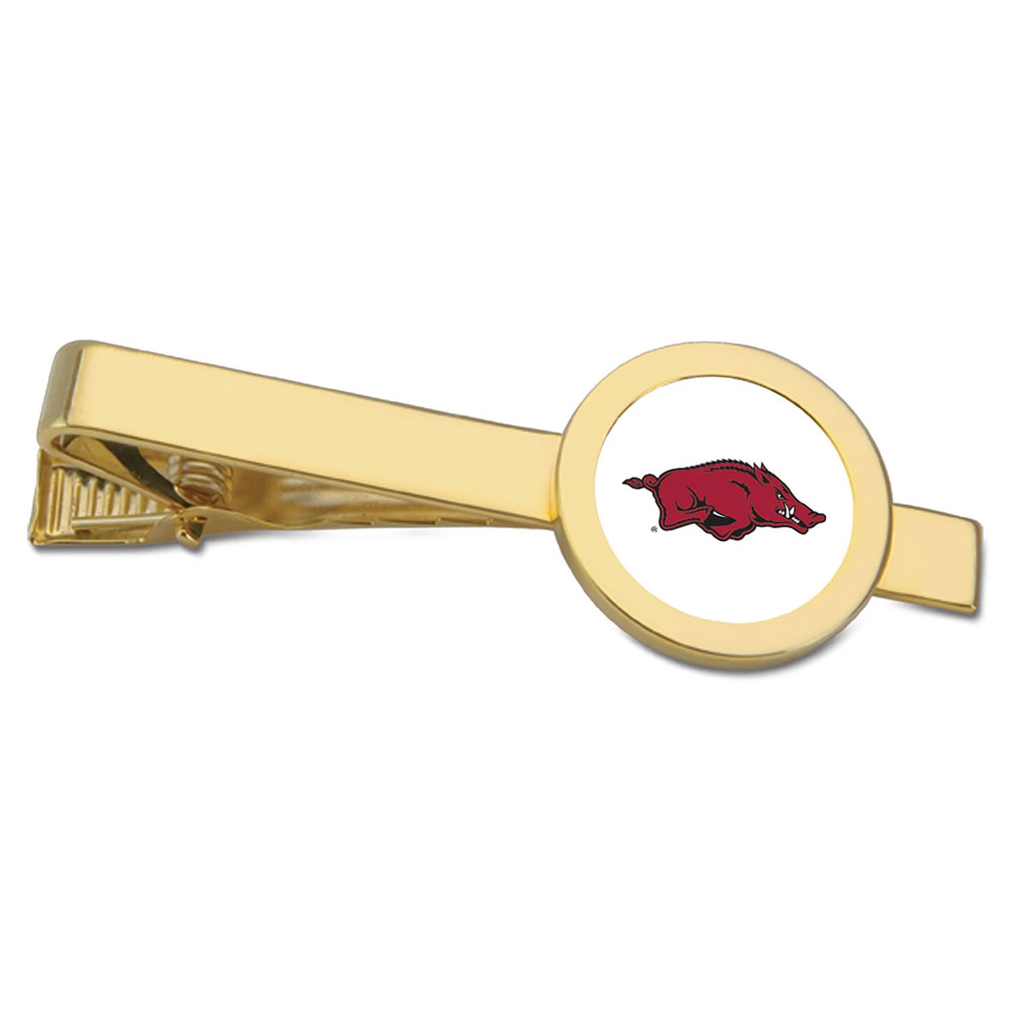 Gold Arkansas Razorbacks Tie Bar