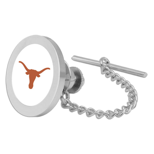 Silver Texas Longhorns Tie Tack/Lapel Pin