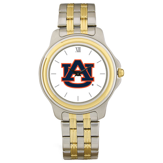 Men's Silver/Gold Auburn Tigers Two-Tone Wristwatch