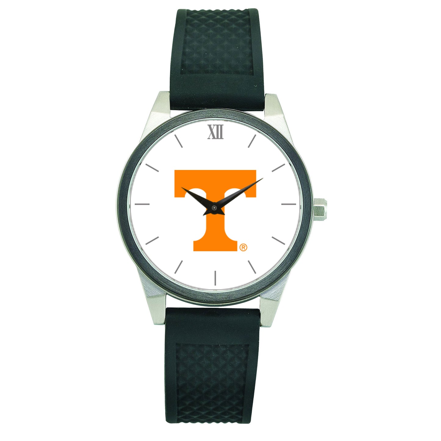 Women's Black Tennessee Volunteers Silicone Strap Wristwatch