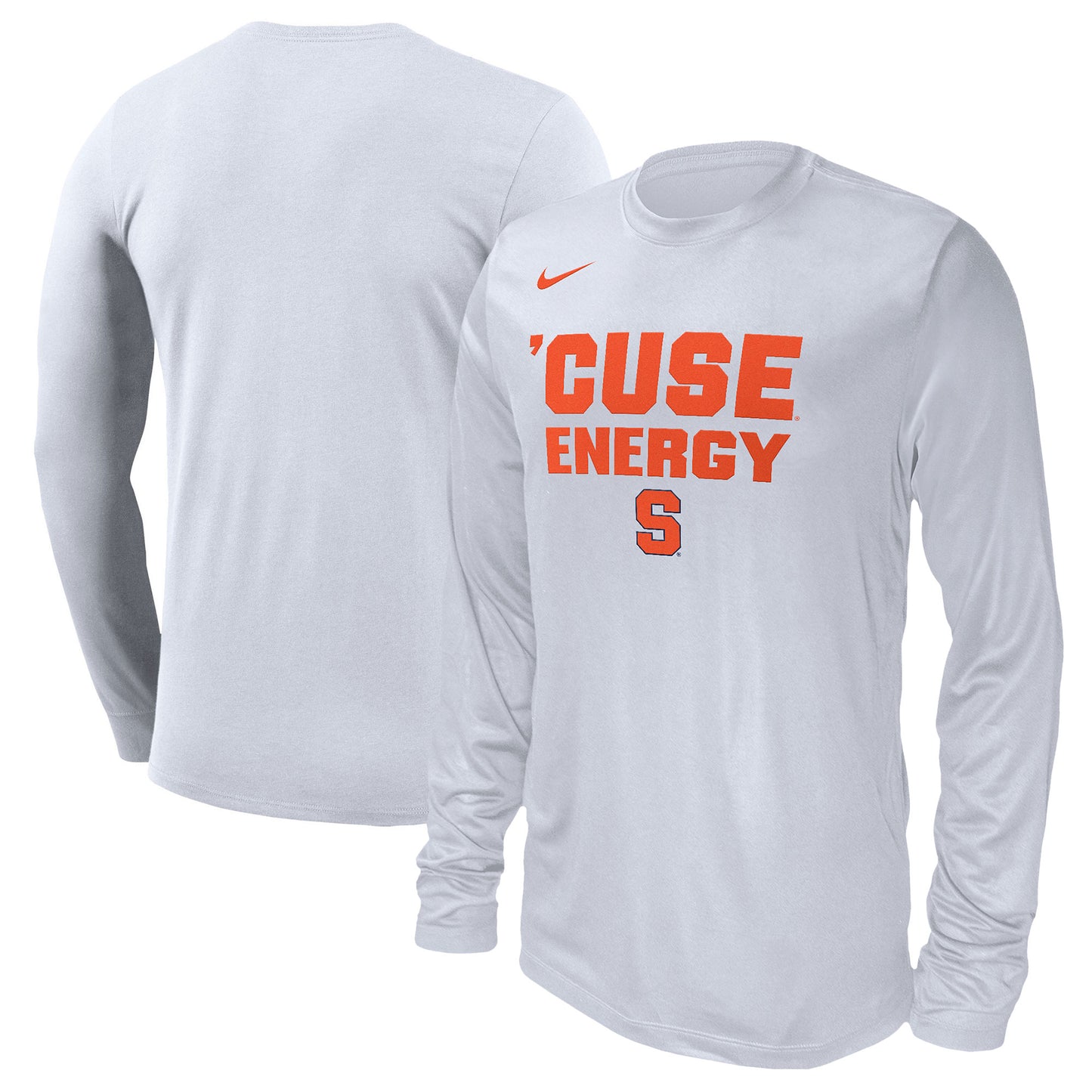 Unisex Nike  White Syracuse Orange 2024 On-Court Bench Long Sleeve T-Shirt