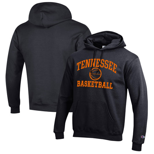 Men's Champion Black Tennessee Volunteers Basketball Icon Pullover Hoodie