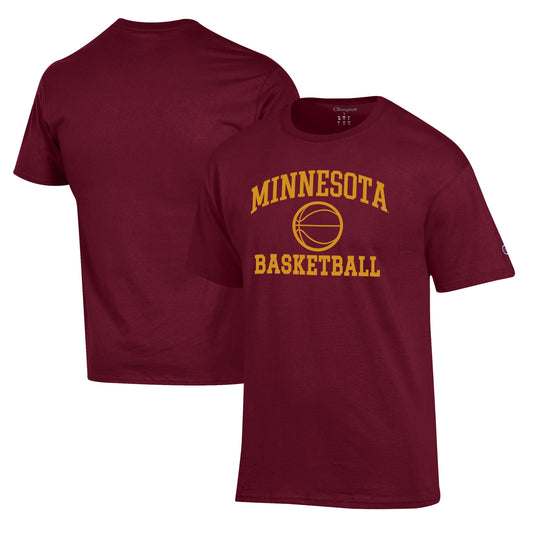 Men's Champion Maroon Minnesota Golden Gophers Basketball Icon T-Shirt