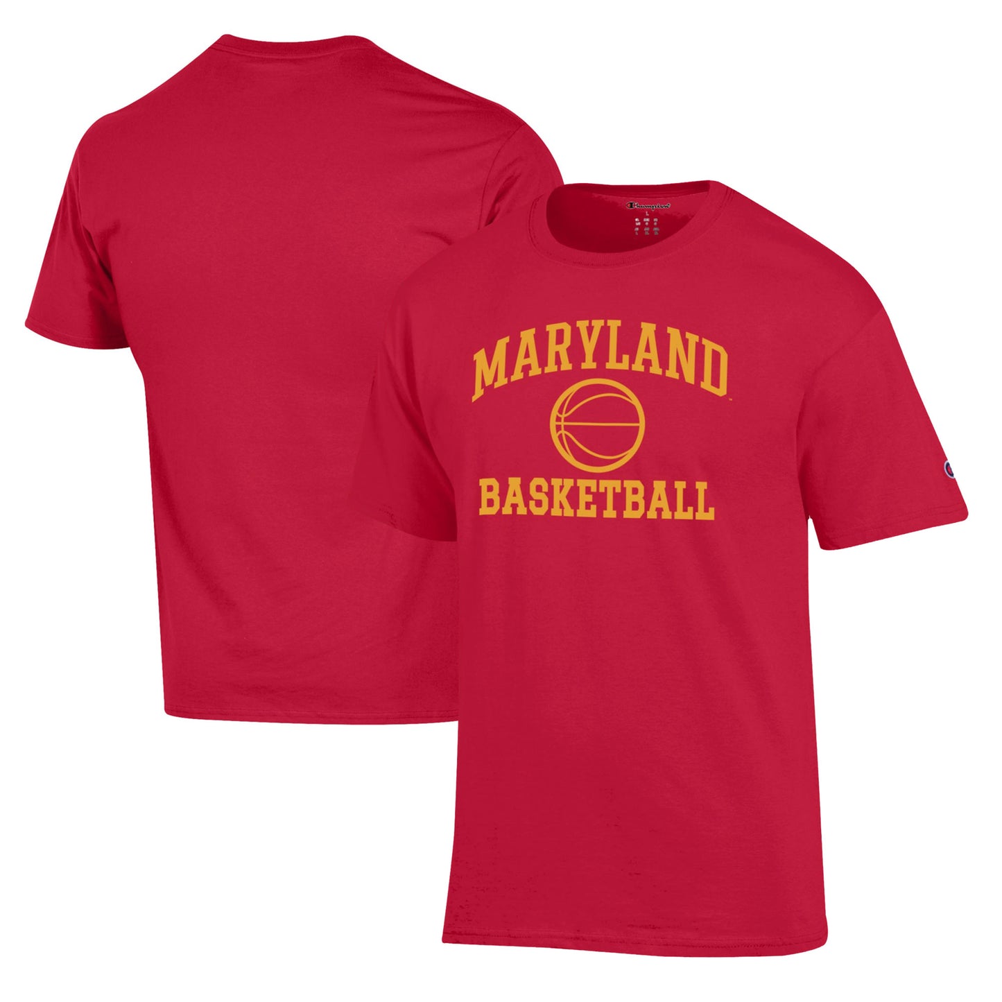 Men's Champion Red Maryland Terrapins Basketball Icon T-Shirt