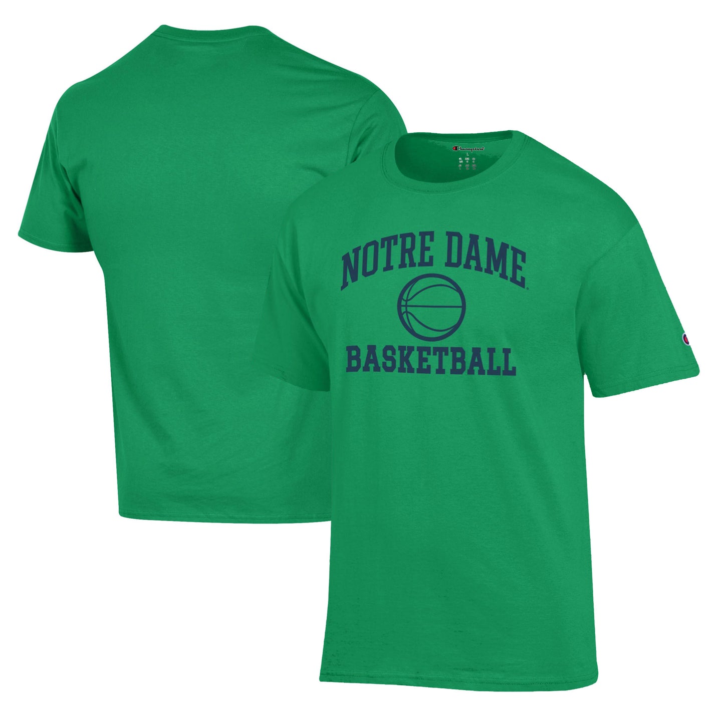 Men's Champion Green Notre Dame Fighting Irish Basketball Icon T-Shirt