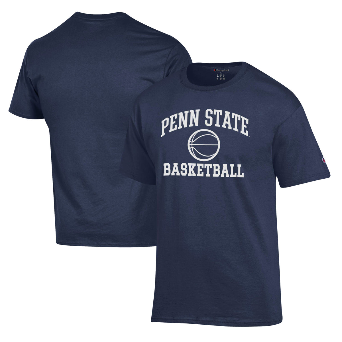 Men's Champion Navy Penn State Nittany Lions Basketball Icon T-Shirt