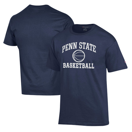 Men's Champion Navy Penn State Nittany Lions Basketball Icon T-Shirt