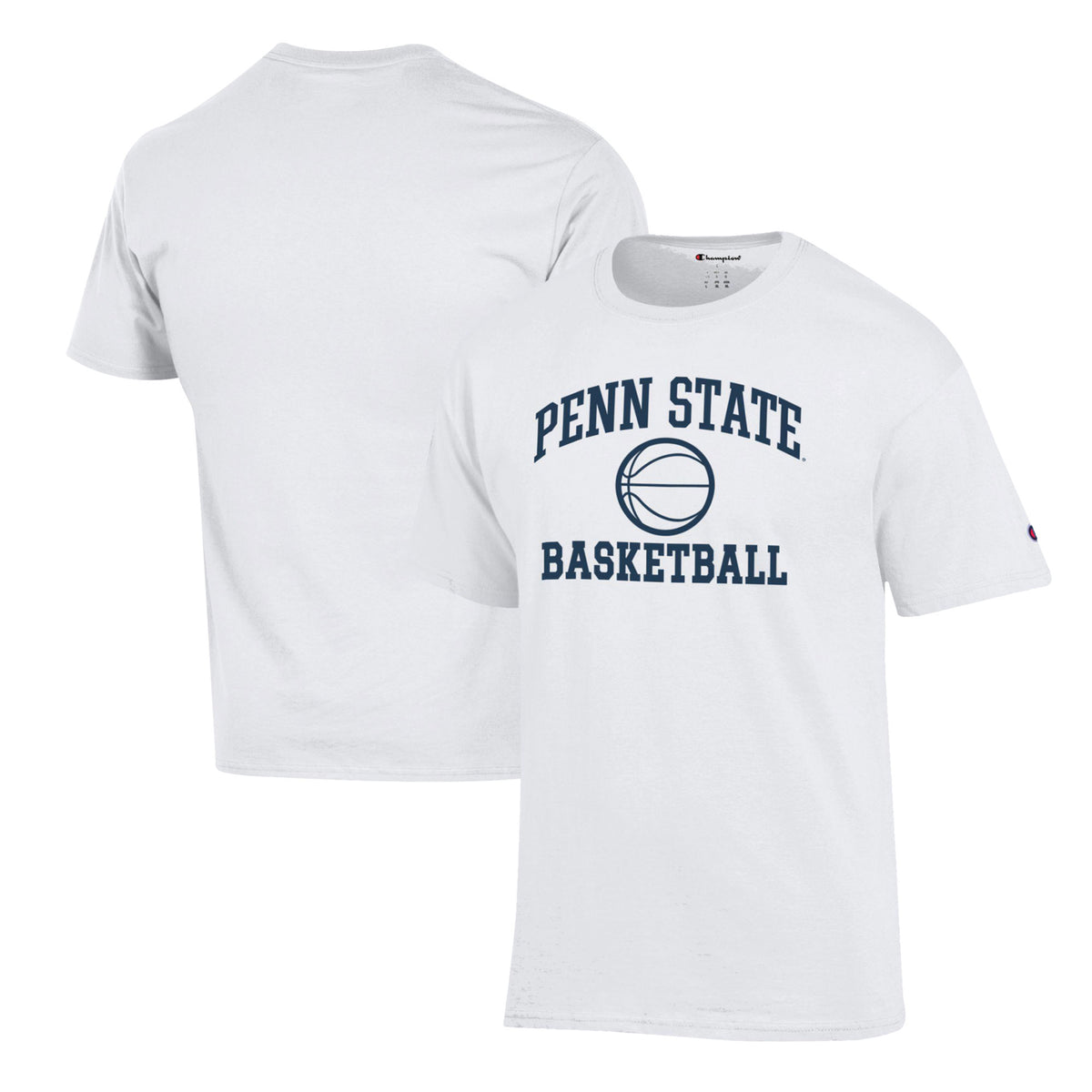 Men's Champion White Penn State Nittany Lions Basketball Icon T-Shirt