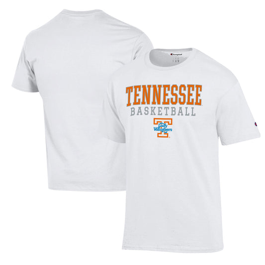 Men's Champion White Tennessee Volunteers Lady Vols Basketball Stack T-Shirt