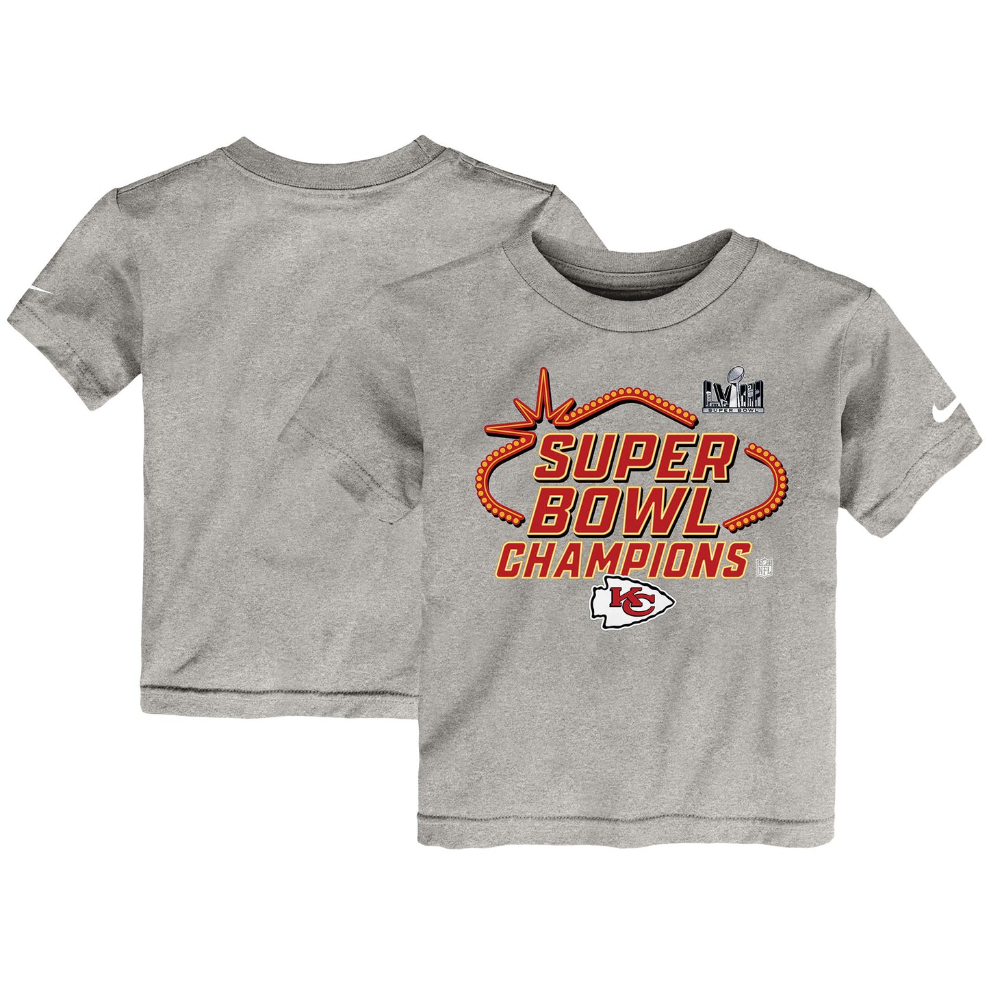 Toddler Nike  Gray Kansas City Chiefs Super Bowl LVIII Champions Locker Room Trophy Collection T-Shirt