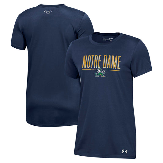 Women's Under Armour Navy Notre Dame Fighting Irish Performance T-Shirt