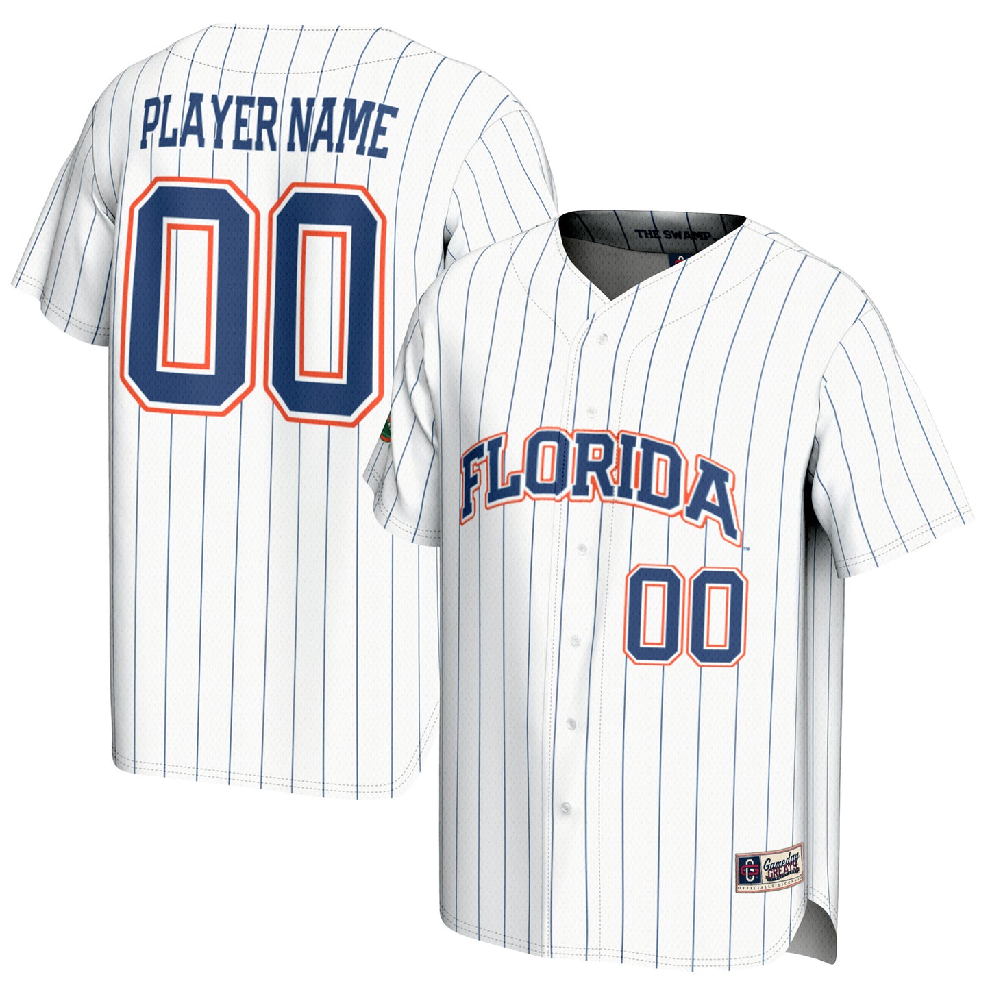 Unisex GameDay Greats White Florida Gators NIL Pick-A-Player Baseball Lightweight Jersey