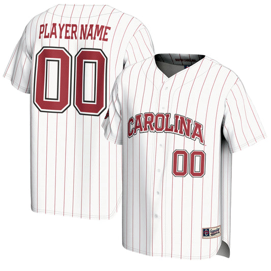 Unisex GameDay Greats White South Carolina Gamecocks NIL Pick-A-Player Baseball Lightweight Jersey