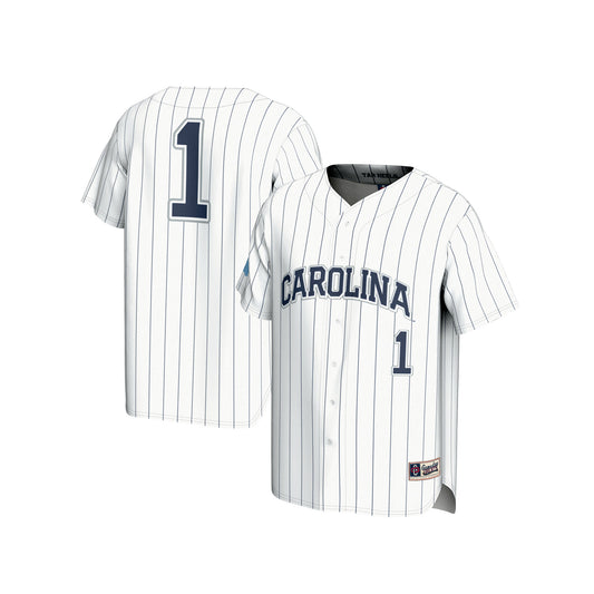 Youth GameDay Greats  White #1 North Carolina Tar Heels Lightweight Baseball Fashion Jersey
