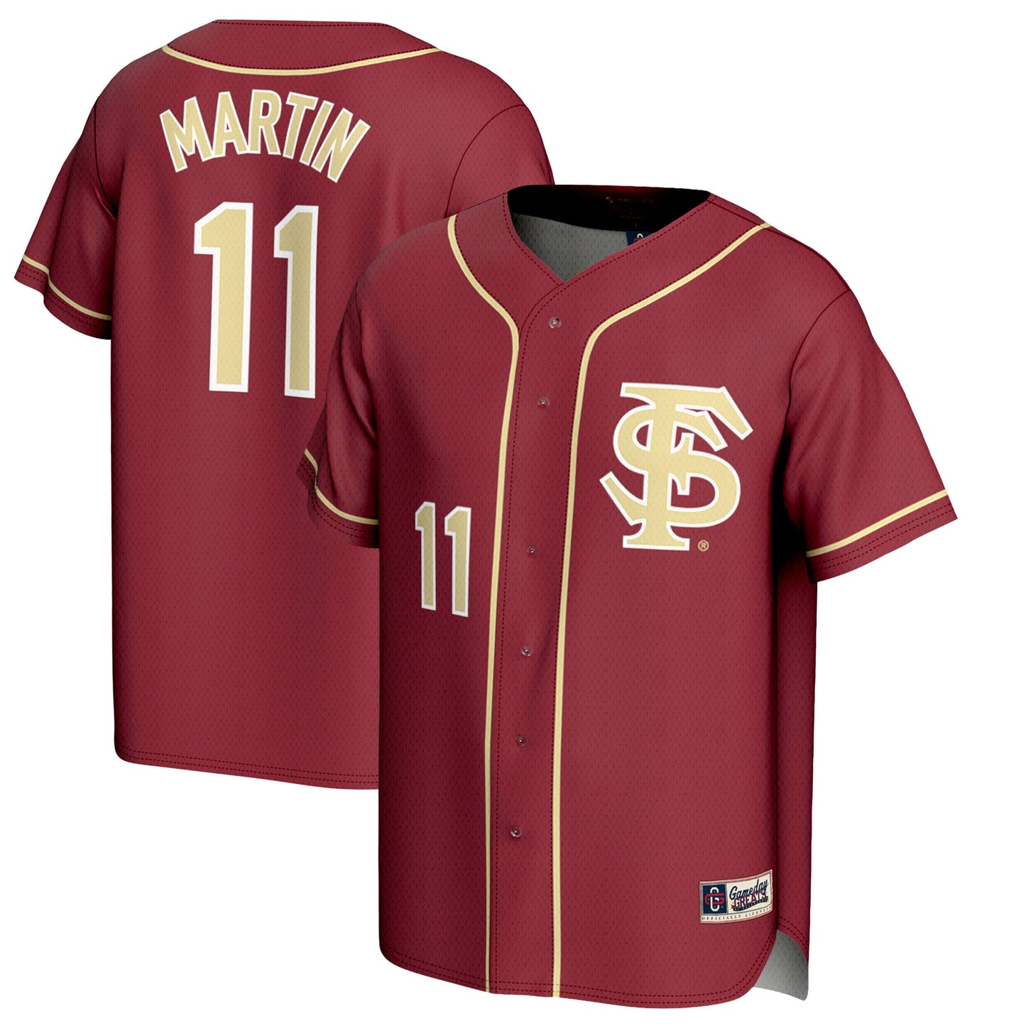 Youth GameDay Greats Mike Martin Garnet Florida State Seminoles Lightweight Baseball Jersey