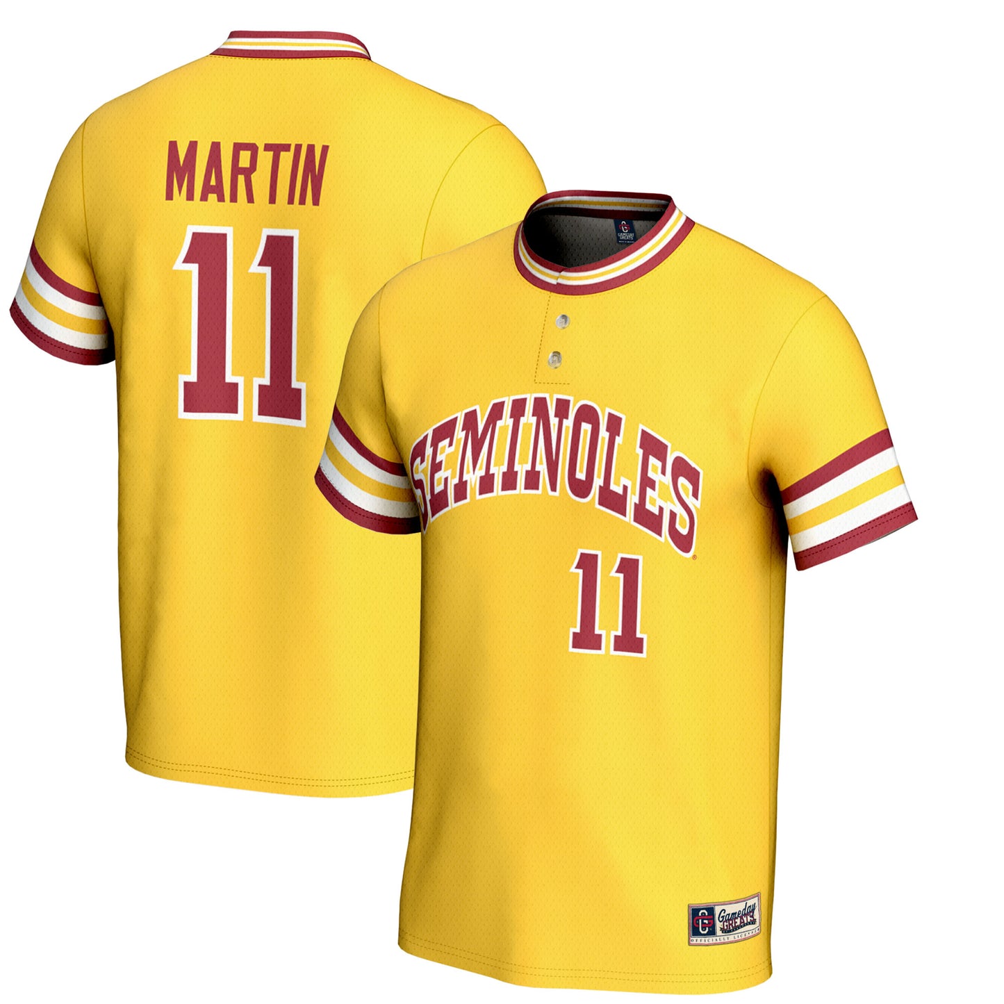 Youth GameDay Greats Mike Martin Gold Florida State Seminoles Lightweight Baseball Jersey