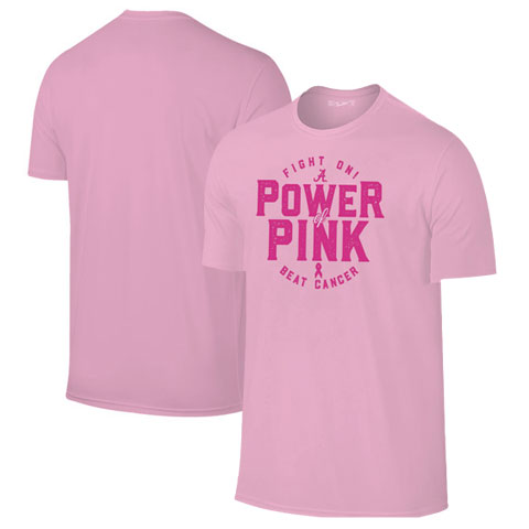 Unisex Pink Alabama Crimson Tide Power of Pink Breast Cancer T-Shirt