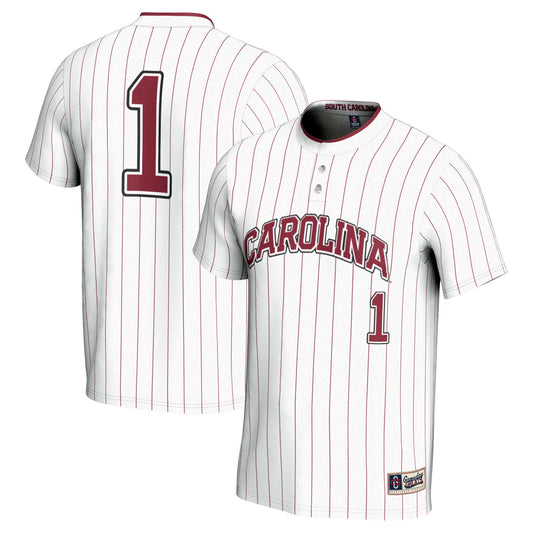 Youth GameDay Greats #1 White South Carolina Gamecocks Lightweight Softball Jersey