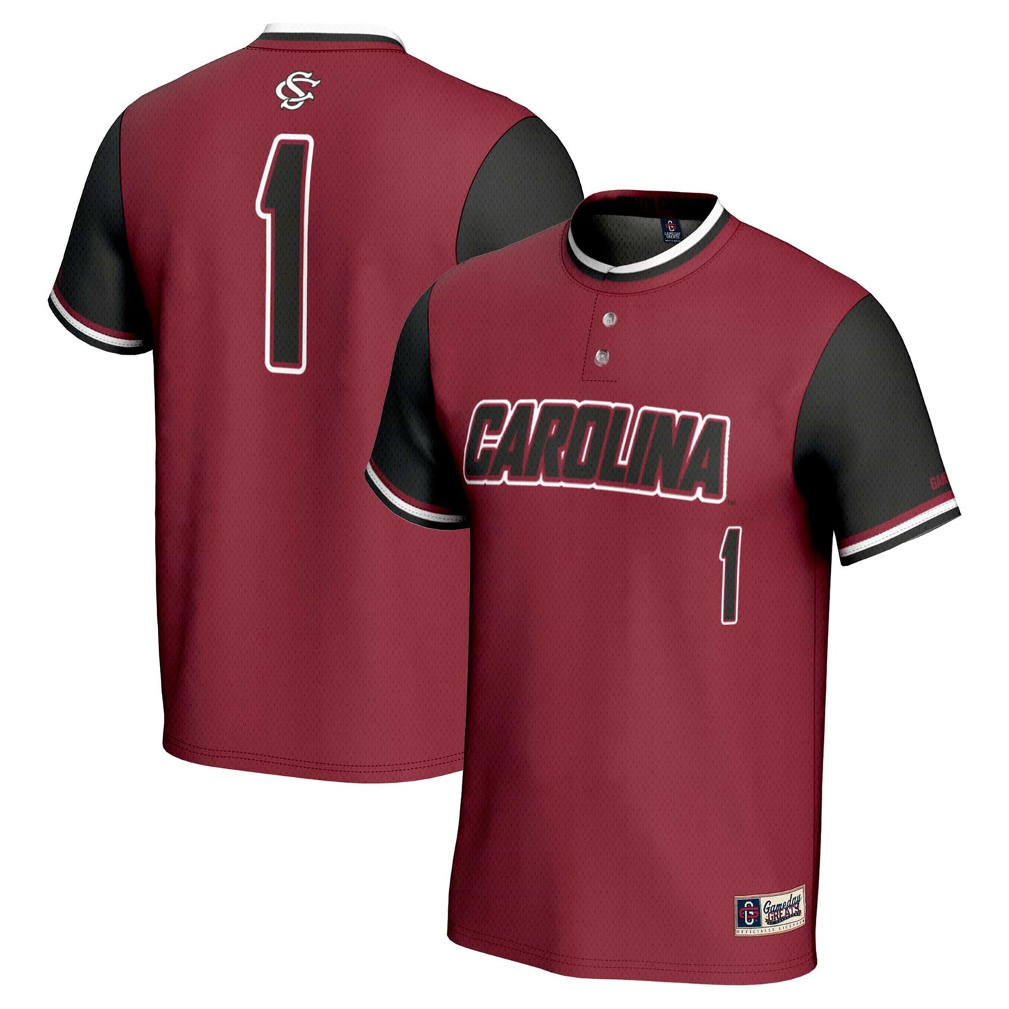 Youth GameDay Greats #1 Garnet South Carolina Gamecocks Lightweight Softball Jersey