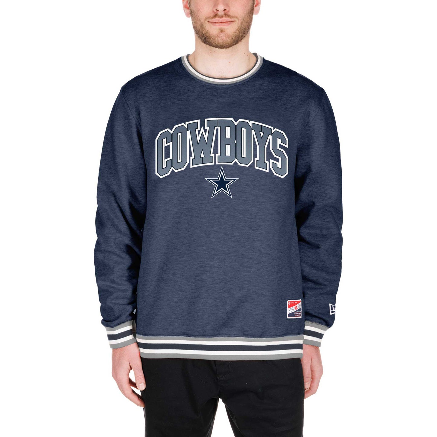 Men's New Era Navy Dallas Cowboys Pullover Sweatshirt