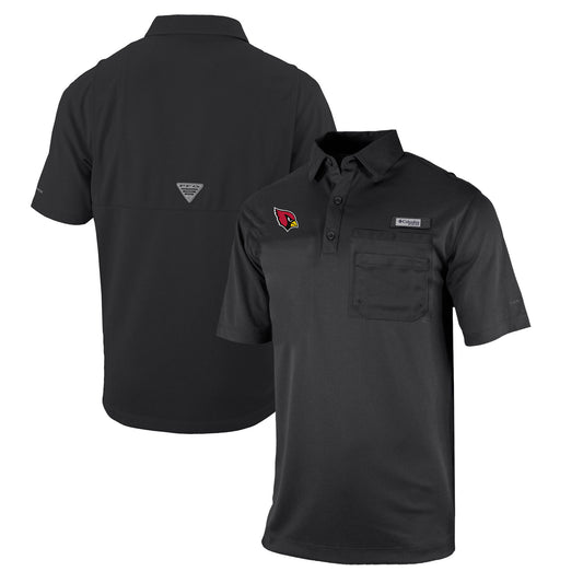 Men's Columbia  Black Arizona Cardinals Omni-Wick Flycaster Pocket Polo