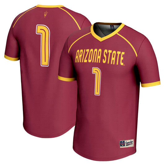 Unisex GameDay Greats #1 Maroon Arizona State Sun Devils Lightweight Women's Lacrosse Jersey