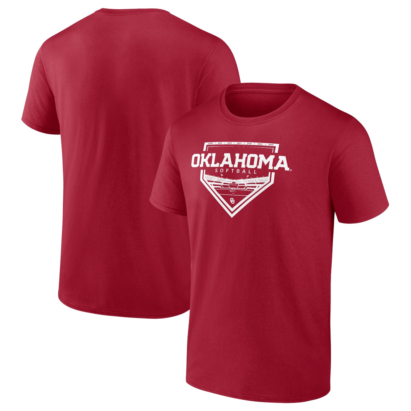 Men's Fanatics Crimson Oklahoma Sooners 2024 Softball Fan T-Shirt