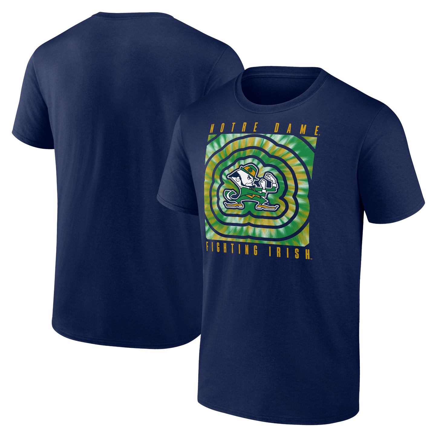 Men's Navy Notre Dame Fighting Irish Logo Vibe T-Shirt