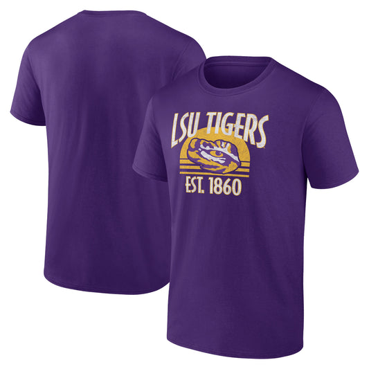 Men's Purple LSU Tigers Local Phrase T-Shirt