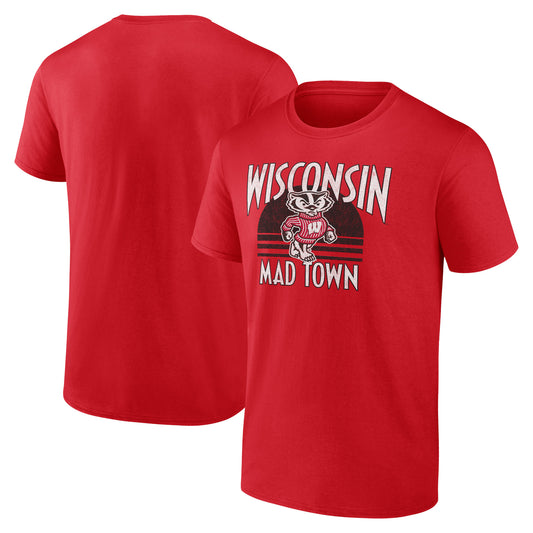 Men's Red Wisconsin Badgers Local Phrase T-Shirt