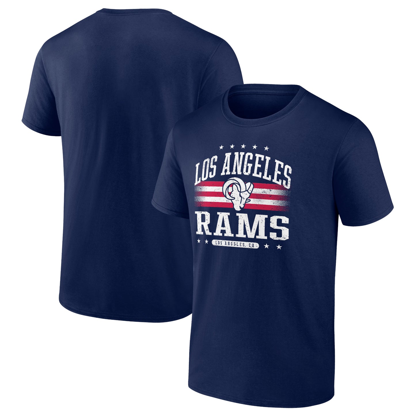 Men's Navy Los Angeles Rams Americana Team T-Shirt