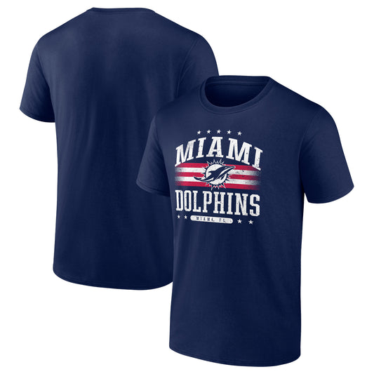 Men's Navy Miami Dolphins Americana Team T-Shirt