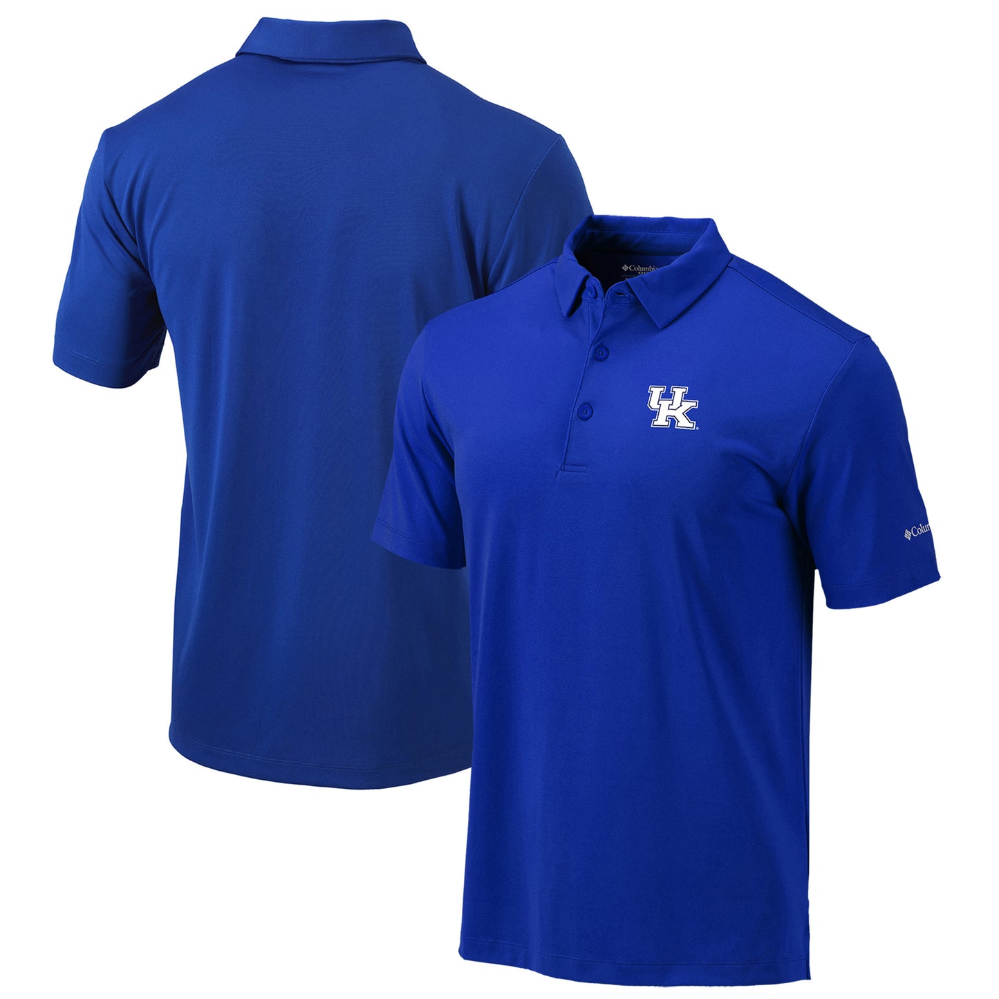 Men's Columbia  Royal Kentucky Wildcats Omni-Wick Drive Polo