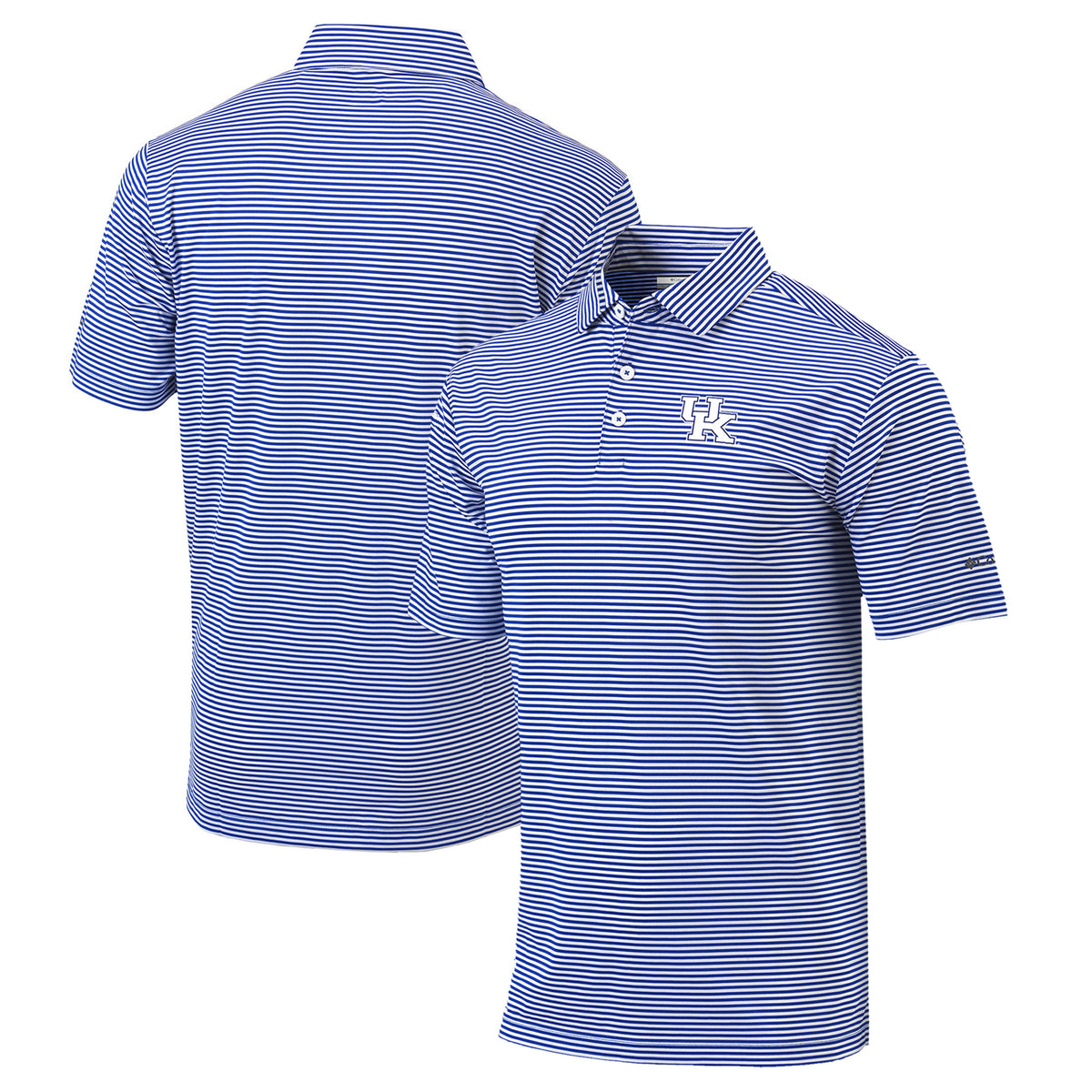 Men's Columbia  Royal Kentucky Wildcats Omni-Wick Club Invite Polo
