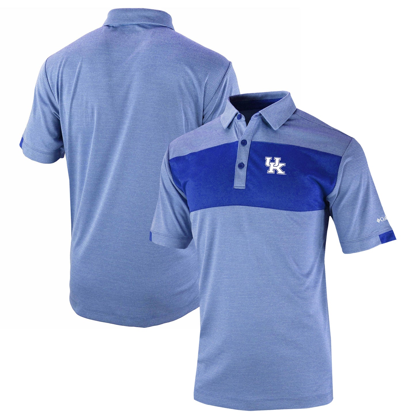 Men's Columbia  Royal Kentucky Wildcats Omni-Wick Total Control Polo