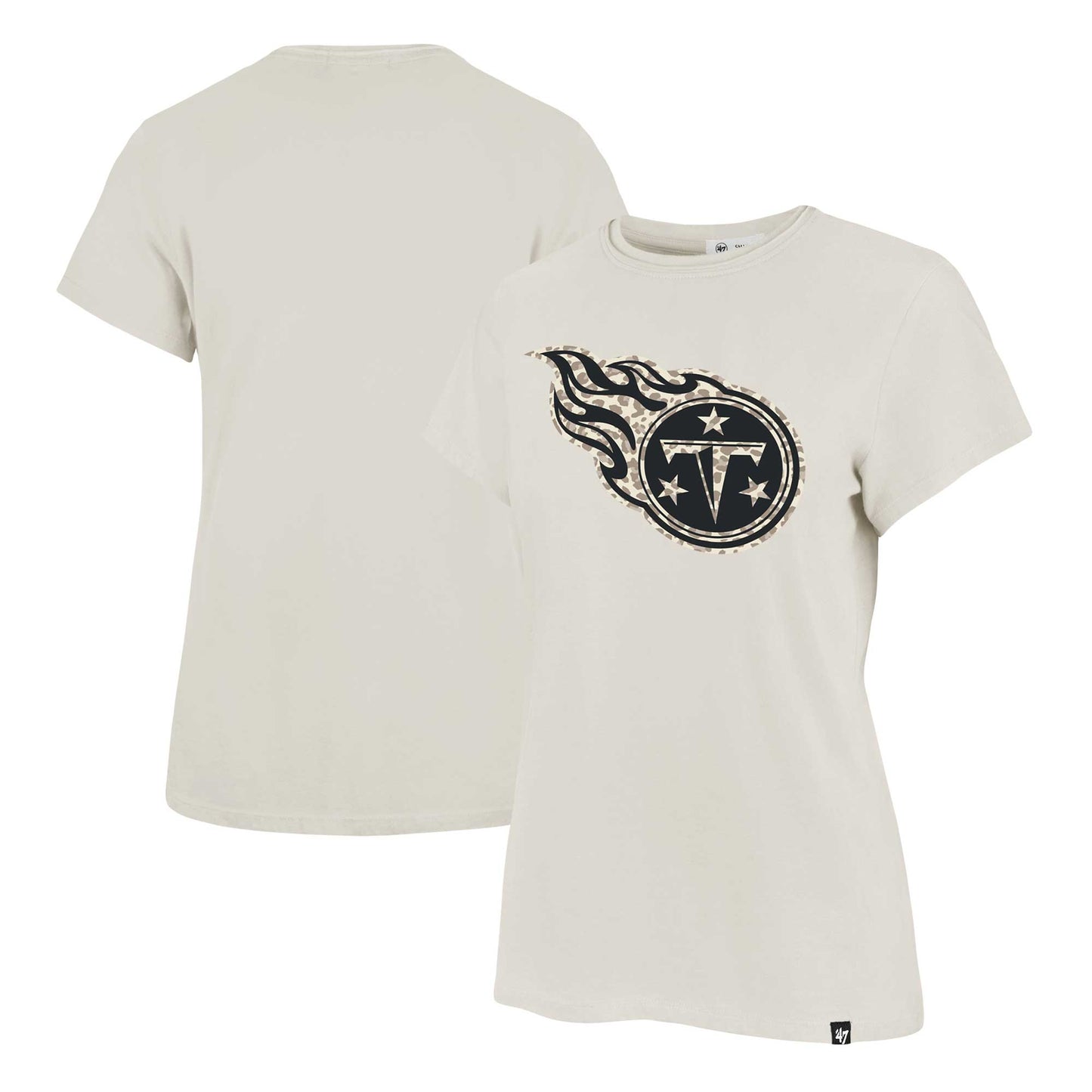 Women's '47 Cream Tennessee Titans Panthera Frankie T-Shirt