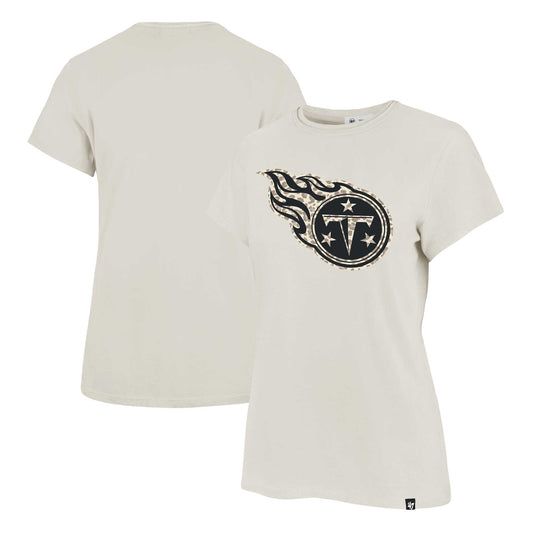 Women's '47 Cream Tennessee Titans Panthera Frankie T-Shirt