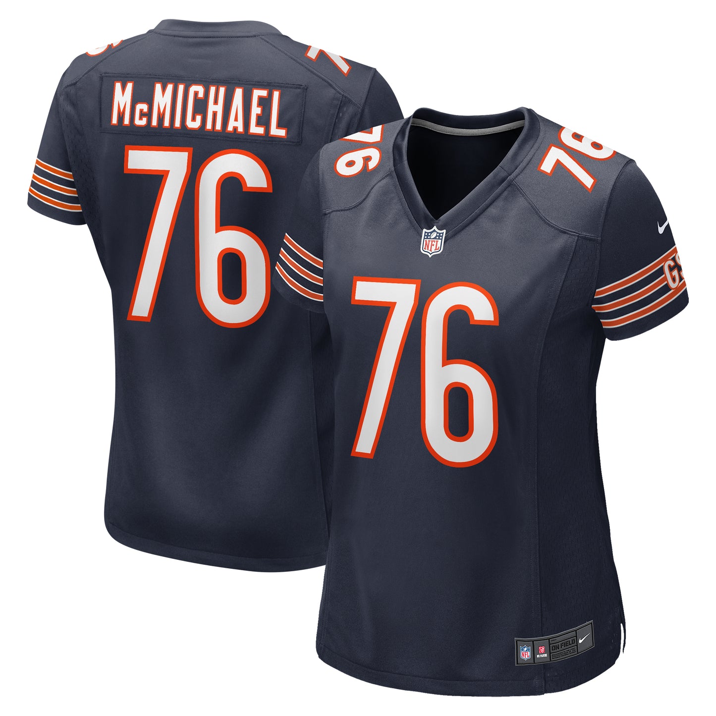 Women's Nike Steve McMichael  Navy Chicago Bears  Retired Player Game Jersey