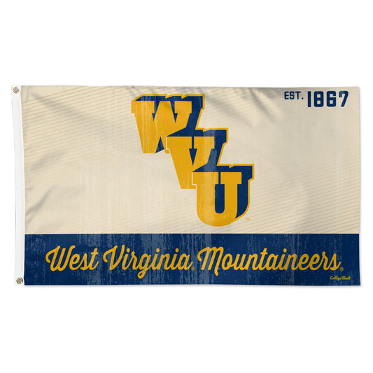 WinCraft West Virginia Mountaineers 3’ x 5’ Single-Sided College Vault Deluxe Flag