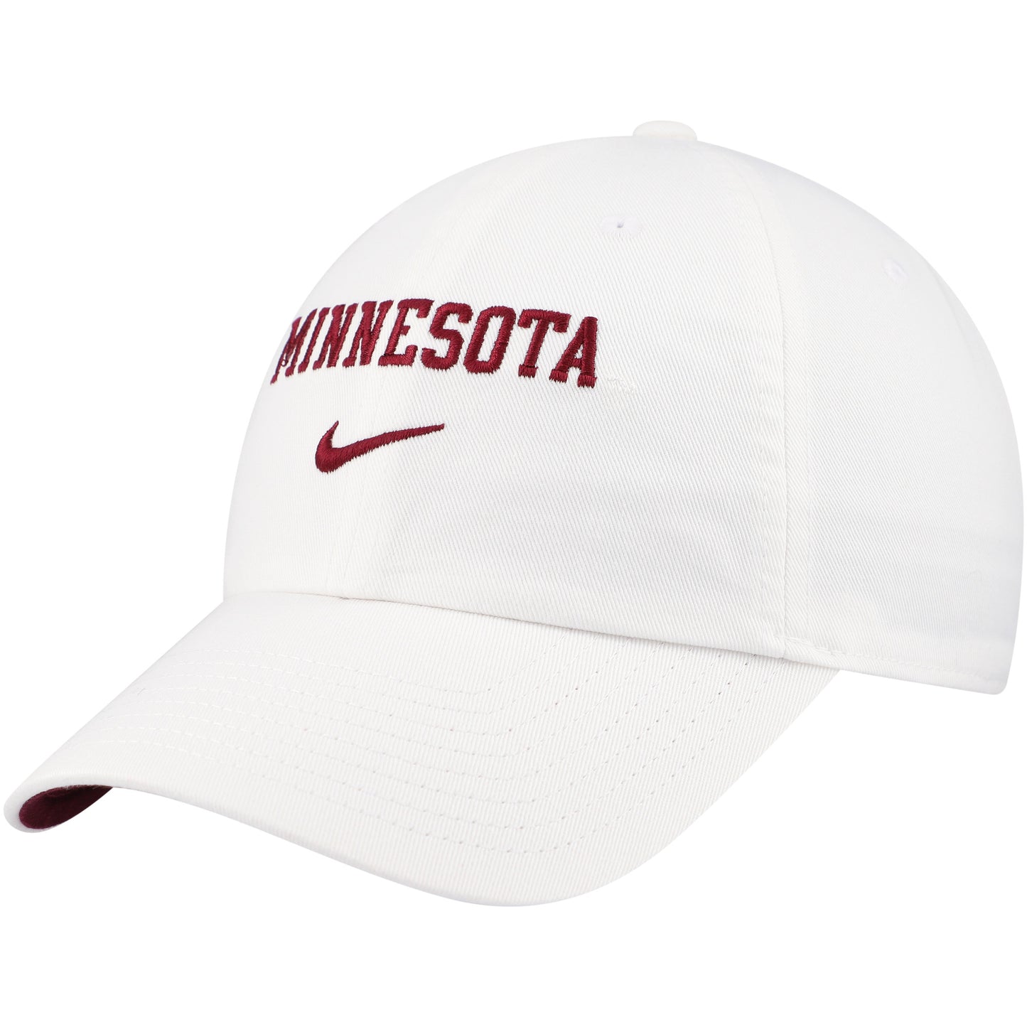 Men's Nike White Minnesota Golden Gophers 2024 Sideline Club Adjustable Hat