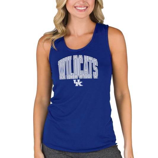 Women's College Concepts Royal Kentucky Wildcats Marathon Racerback Tank Top