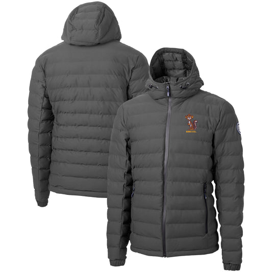 Men's Cutter & Buck  Gray Minnesota Golden Gophers Vault Mission Ridge Repreve Eco Insulated Puffer Full-Zip Jacket