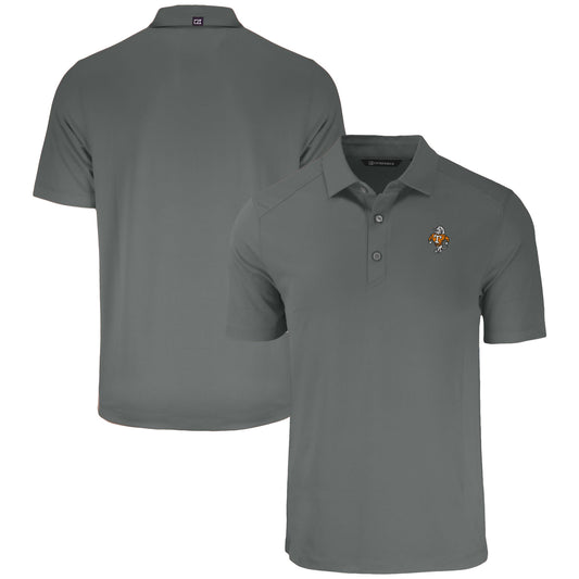 Men's Cutter & Buck  Gray Tennessee Volunteers Vault Forge Eco Stretch Recycled Polo