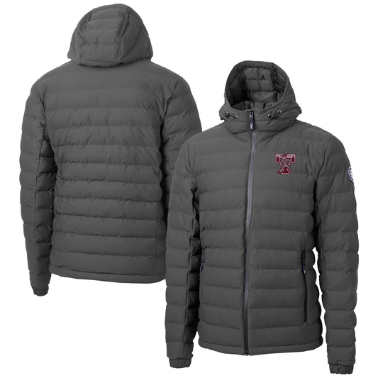 Men's Cutter & Buck  Gray Texas A&M Aggies Vault Mission Ridge Repreve Eco Insulated Puffer Full-Zip Jacket