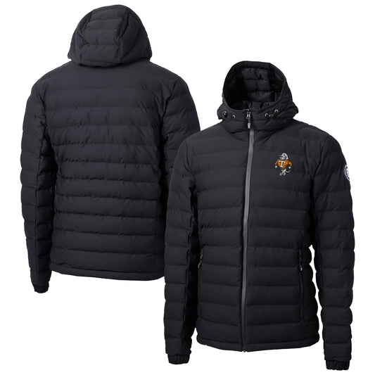 Men's Cutter & Buck  Black Tennessee Volunteers Vault Mission Ridge Repreve Eco Insulated Puffer Full-Zip Jacket