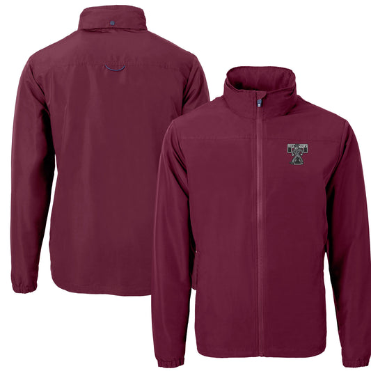Men's Cutter & Buck  Maroon Texas A&M Aggies Vault Charter Eco Recycled Full-Zip Jacket